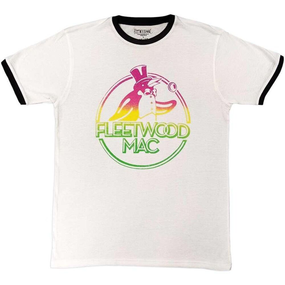 Fleetwood Mac Unisex Adult Penguin T-Shirt / White